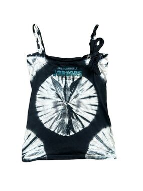 NFL Jacksonville Jaguars Football Black Tie-Dye Tank Top